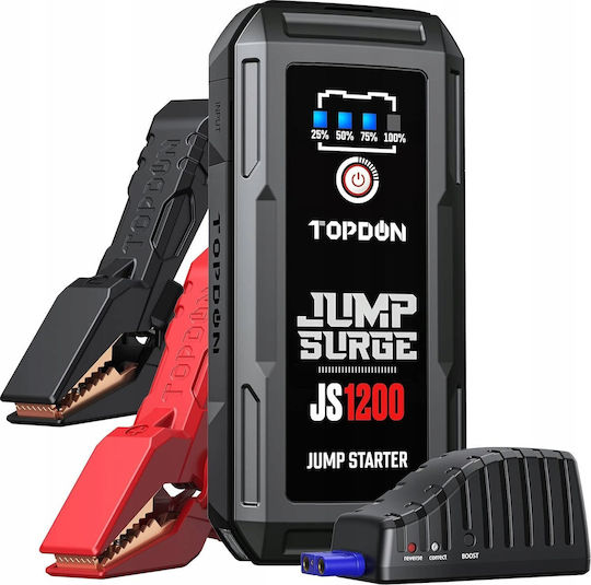 Topdon JS12000 Portable Car Battery Jump Starter 10000mAh