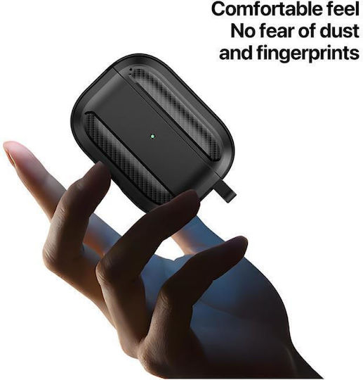 Dux Ducis Hülle Silikon mit Haken in Rosa Farbe für Apple AirPods Pro 2