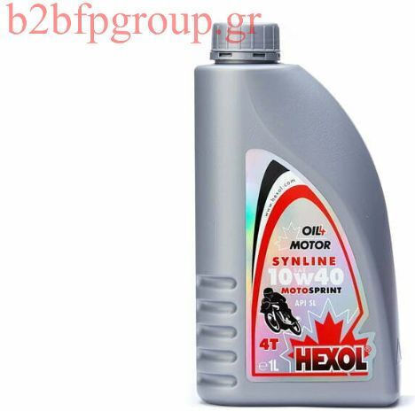 Hexol SYNLINE 10W-40 Halbsynthetisches Motorrad-Schmierstoff für Viertaktmotoren 1lt