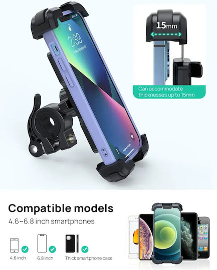 Lamicall Mount Phone Motorcycle with Adjustable Arm for Mirror