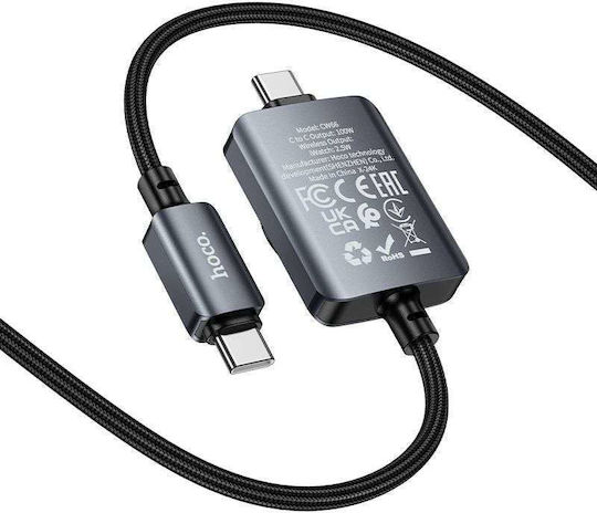 Hoco Usb C Zu Usb C Kabel Pd100w Drahtloses Laden Apple Watch 1 2 M Cw66 Schwarz