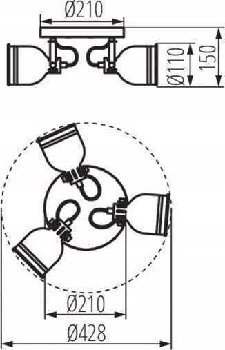 Kanlux Spot With E14 Lamp Adapter In White Colour