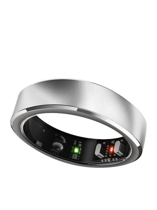 RingConn Gen 3 Intelligente Ring 18.2mm Wasserdicht mit Herzfrequenzsensor Gebürstetes Silber