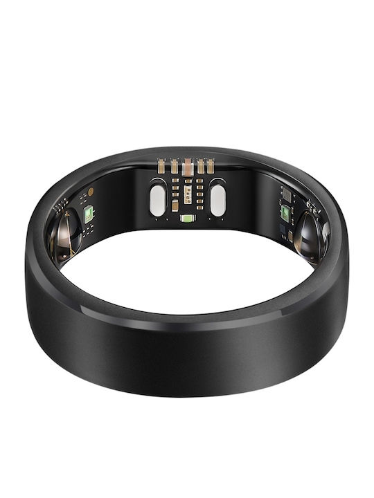 RingConn Gen 3 Intelligenter Ring 22.3mm Wasserdicht mit Herzfrequenzsensor Matteschwarz