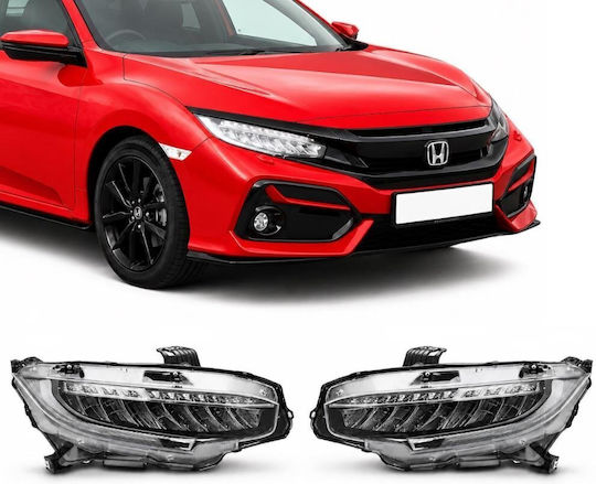 Φανάρια Εμπρός Full Led Honda Civic Mk10 2016-2021 2 Τμχ Lpho37