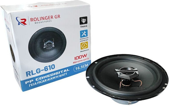 RLG-610 Car Speaker 6.5" 2 Way Piece