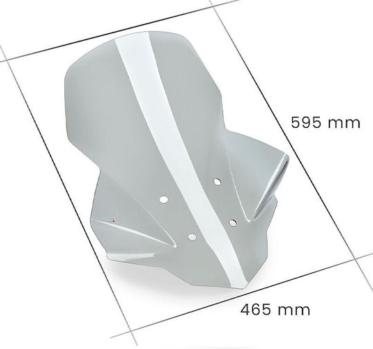Puig Sport Motorcycle Windshield & Windscreen Tinted Visor for Yamaha SR 21482H