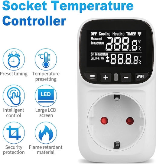 Sinotimer Termostat Digital de Cameră Smart cu Wi-Fi