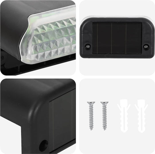 vidaXL Set Of 8 Solar Lights Warm White With Photocell 8x4x4.5cm