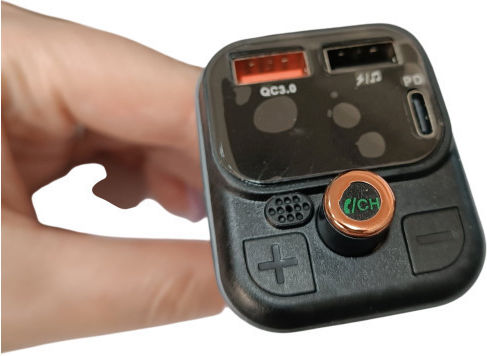 Car FM Transmitter with Bluetooth MicroSD Type-C USB