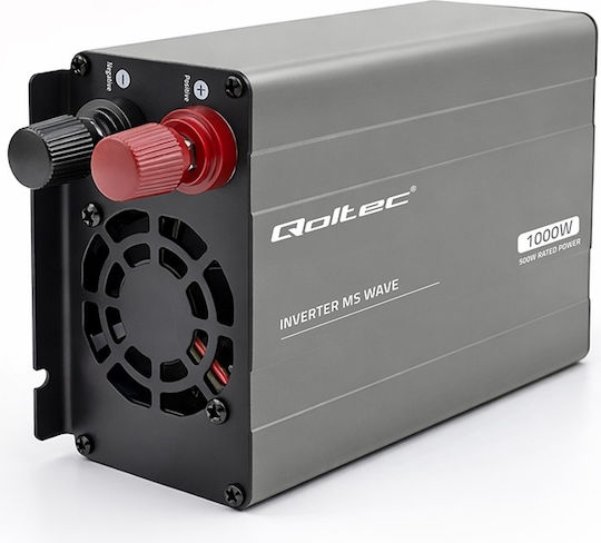 Qoltec Inverter Αυτοκινήτου Τροποποιημένου Ημιτόνου 500W για Μετατροπή 12V DC σε 230V AC