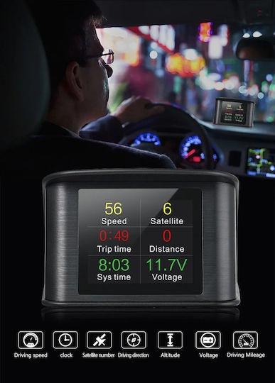 Wiiyii WIIYII T600 Дигитален инструмент Head Up Display, Скоростомер и Волтметър за автомобил