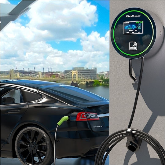Qoltec Wall Mounted Three-Phase 22kW Charging Station Type 2 (52432)