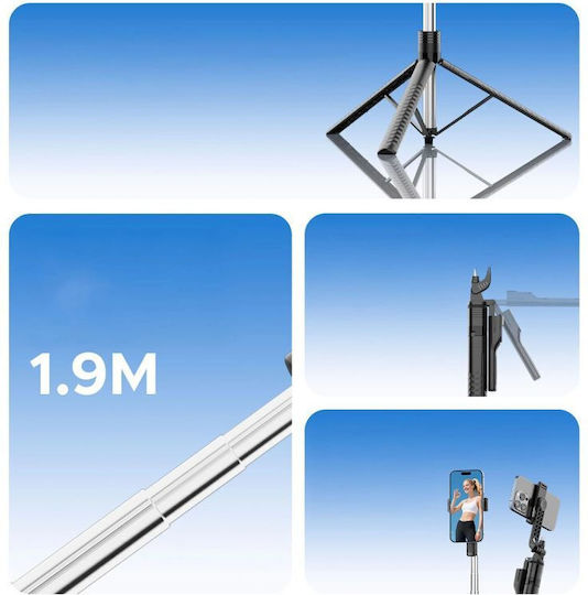 Orico Селфи стик Spm190 Трипод 1/4 Телефон Камера 360 Градуса Въртене Bluetooth 5.2 Черен Spm190-bk-bp Orico-spm190-bk-bp-hu
