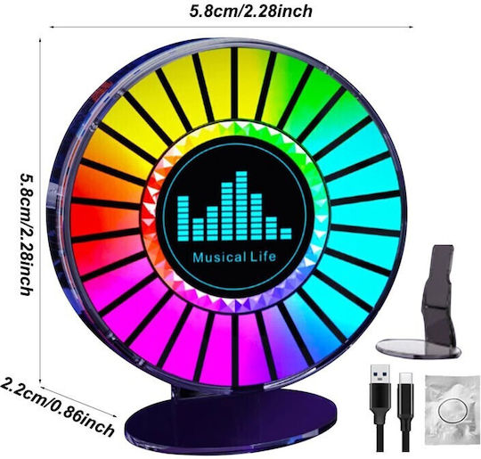 Led RGB Music-Controlled Interior Car Decorative Aroma XD-04097