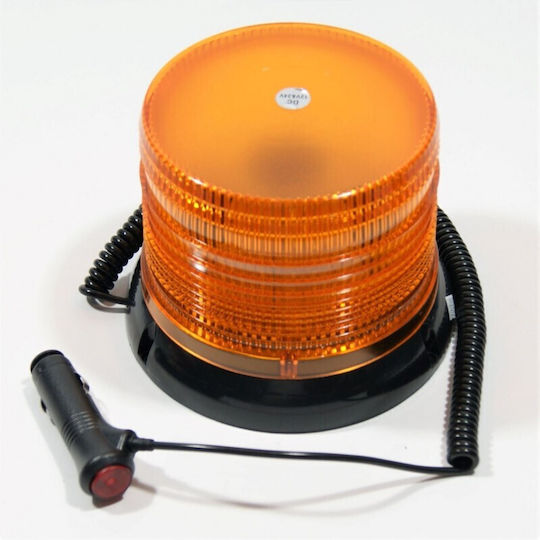 Car Beacon LED 12 / 24V 16cm with Orange Lighting