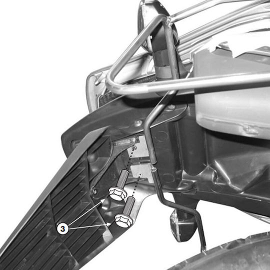 Side Bag Racks Tk221 Honda Transalp Xl 700 V '08-'13 Kappa
