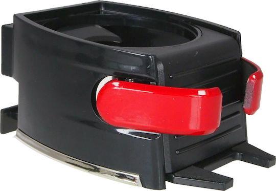 iBox Car Cup Holder 1 Position for AC Vents in Black Color