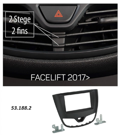 ACV Panoul ușii 2 Din pentru Opel Karl 2017-2019