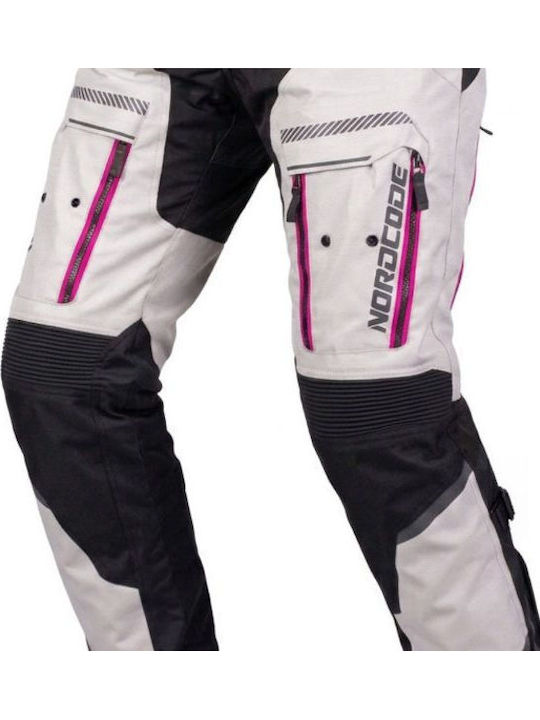 Nordcode Odyssey Pantaloni de Călărie Pentru Femei 4 Anotimpuri Waterproof Gri/Roz Fluo