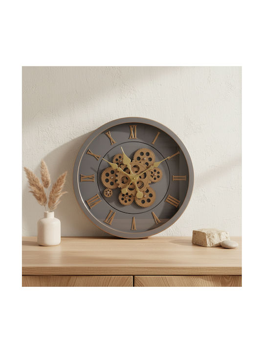 Mondex Wall Clock Grey Ø40cm