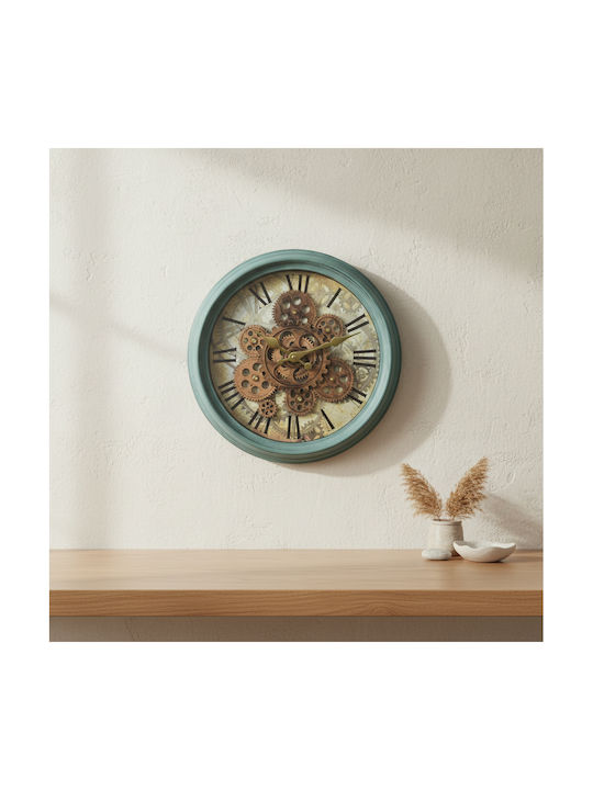 Mondex Wanduhren Türkis Ø35cm