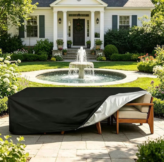 Husă Impermeabilă De Protecție Pentru Canapea 205x160x70cm În Culoare Neagră