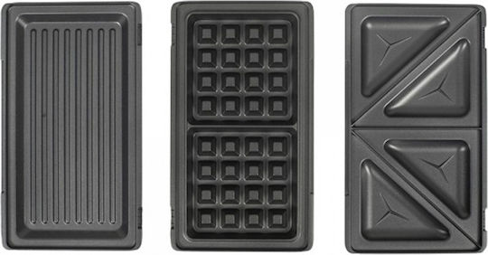 Livoo Sandwich Maker with Non-Stick Removable Plates for 2 Toasts 750W