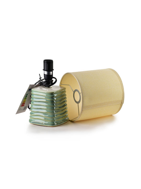 Lampa Lampă de Masă cu Abajur Verde și Bază