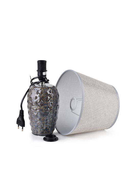 Mondex Table Lamp with Brown Shade and Base