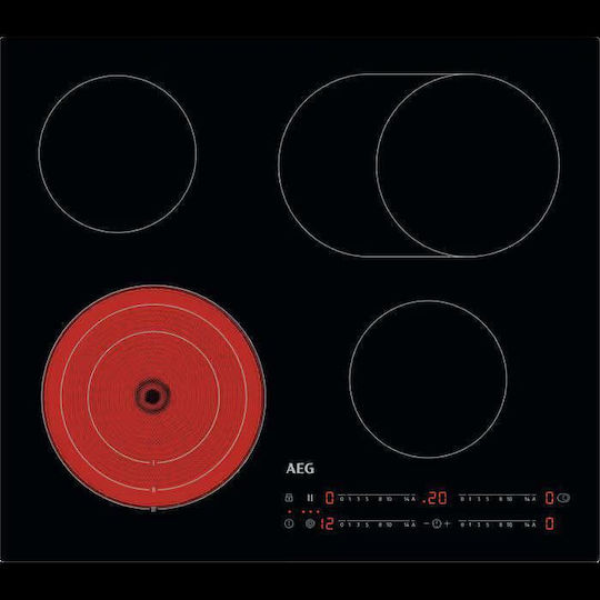 AEG Ceramic Cooktop Autonomous with Lock Mode 58x51cm