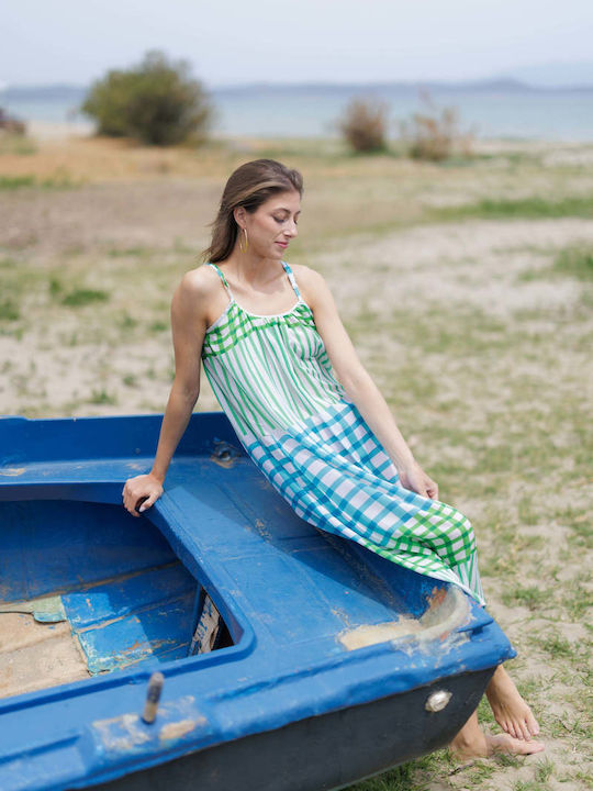 Καλοκαιρινό Midi Φόρεμα Green