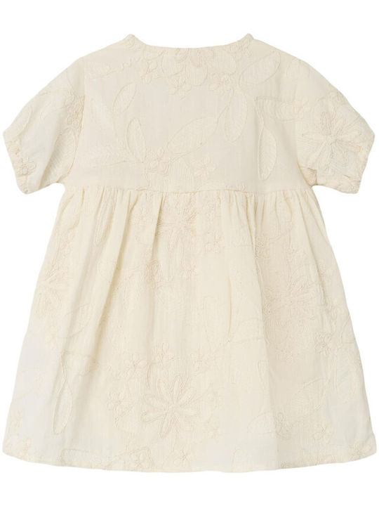 Children's Dress Floral Beige