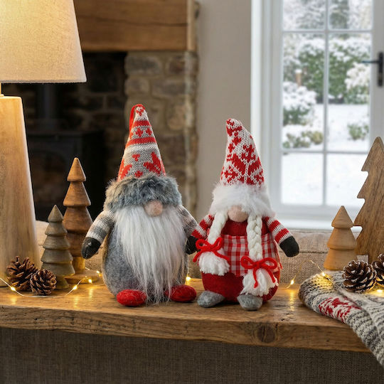 Weihnachtsdekoration Skandinavischer Elf 20 cm Textilfigur 2 Modelle Indoor Dekor