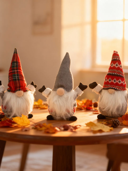 Christmas Decoration Scandinavian Elf 25 Cm Textile Figurine 3 Models Indoor Decor