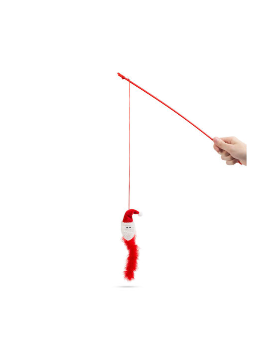Weihnachtliches Katzenspielzeug Feder Schnur 46 Cm Weihnachtliches Katzenspielzeug Feder Schnur 46 Cm