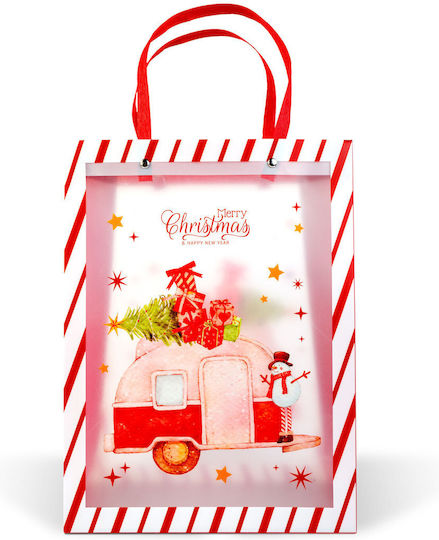 Geantă de Cadou de Crăciun Din Plastic 25x11x32 cm (Diverse Modele)