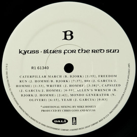 Kyuss Blues Red Sun Vinyl