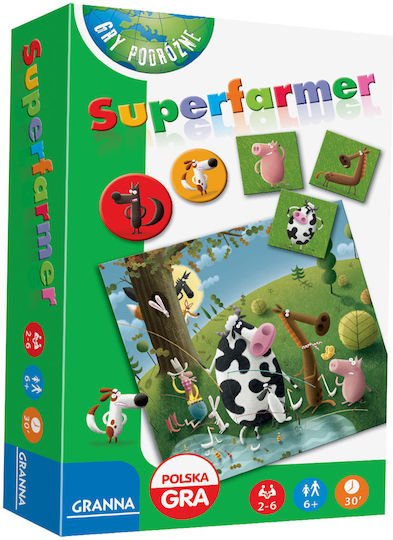 Επιτραπέζιο Παιχνίδι Superfarmer για 2-6 Παίκτες 6+ Ετών (PL) Granna