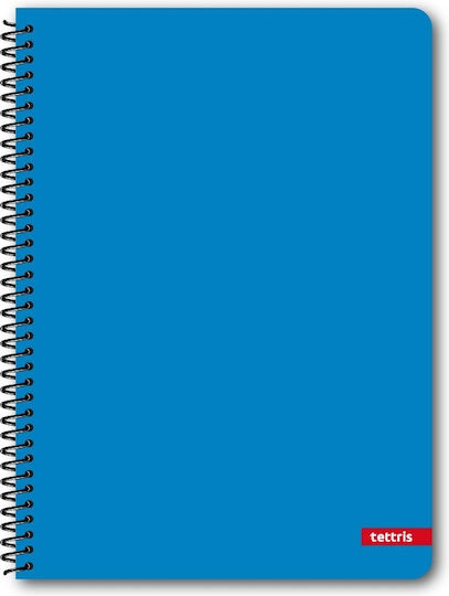 Tettris Spiral Notebook Ruled B5 60 Sheets 2 Subjects