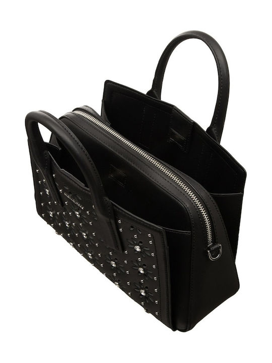 Leder Damen Handtasche Crossbody / Handtasche Schwarz