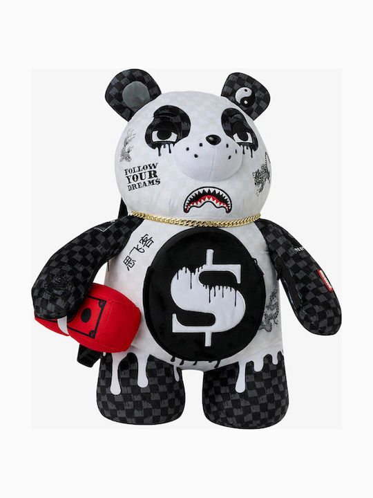Drippy Panda Moneybear Fabric Women's Backpack Black