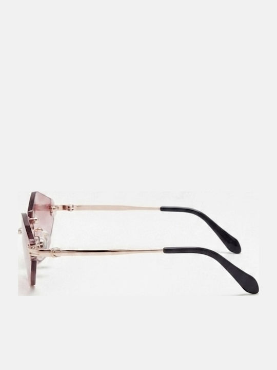 Max Air Women’s Sunglasses with Rose Gold Metallic Frame and Gradient Lens SA009