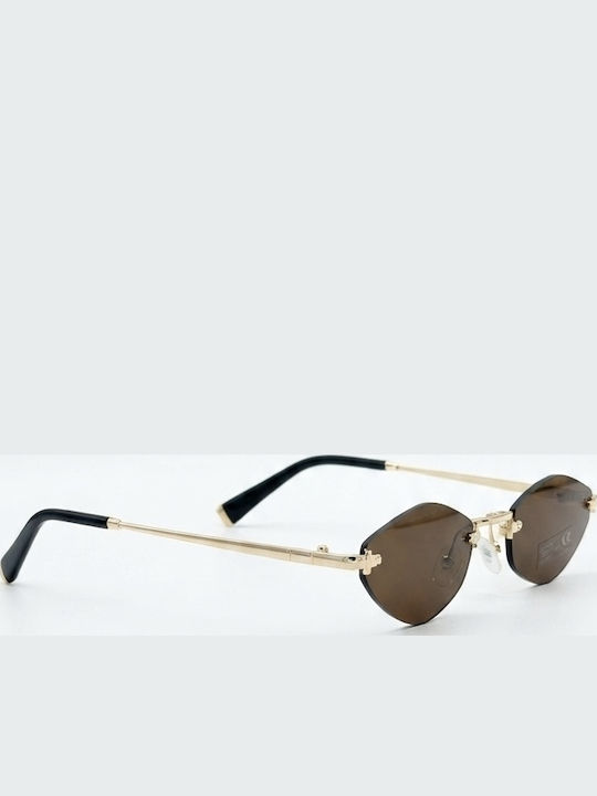 Max Air Sunglasses Brown With Metallic Frame Max Air Sunglasses Brown With Metallic Frame