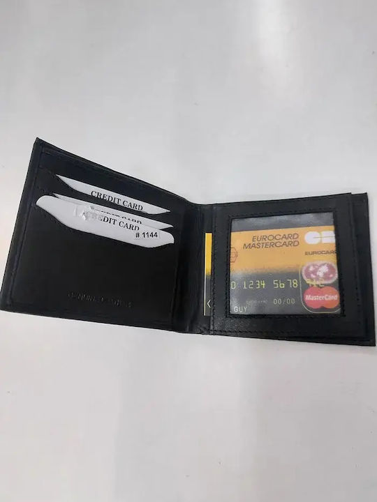 Δερμάτινο Ανδρικό Πορτοφόλι Μαύρο
