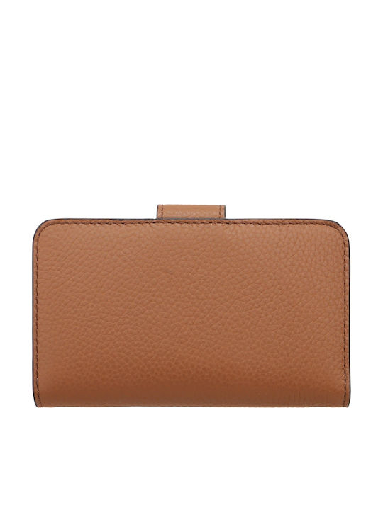 Michael Michael Leather Women's Card Wallet Tabac Brown