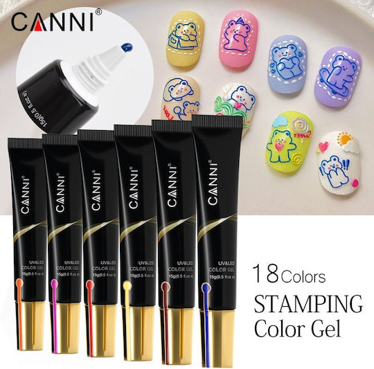 Canni Цветен Гел за Нокти Ac06 15гр
