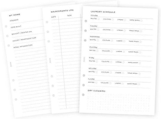 Filofax Резервен пълнител A5 Органайзер Домашен Планиращ 132926 5059145530267