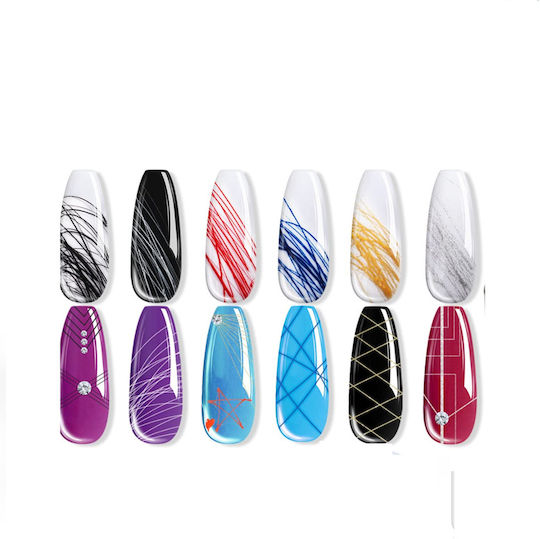 Woww Cosmetics False Nail Gel Spider Gel Blue 5ml