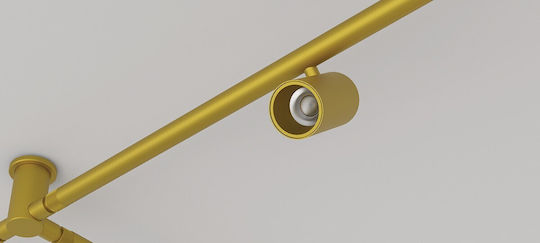 VK Lighting LED Топло Бяло Спот в Златист Цвят